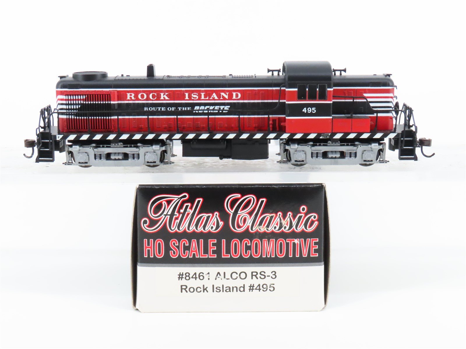 HO Scale Atlas Classic 8461 RI Rock Island "Rockets Route" ALCO RS-3 Diesel #495