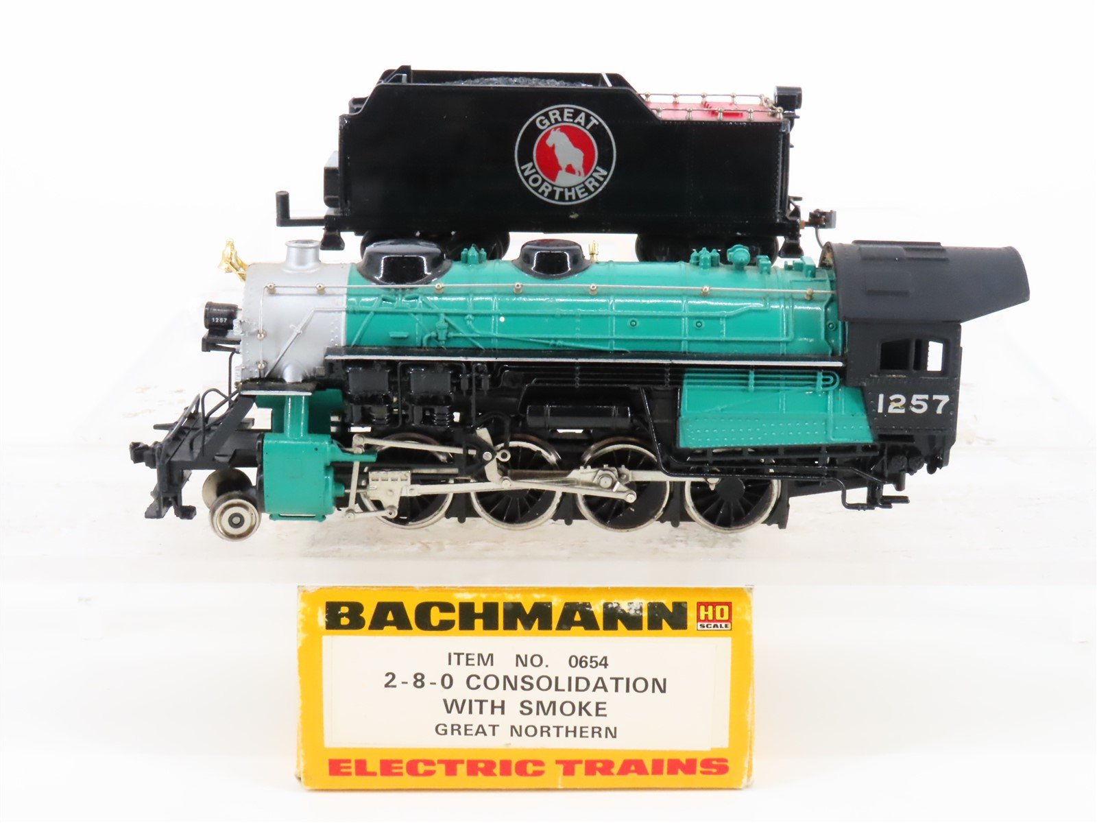 HO Scale Bachmann 0654 GN Great Northern 2-8-0 Consolidation Steam #1257