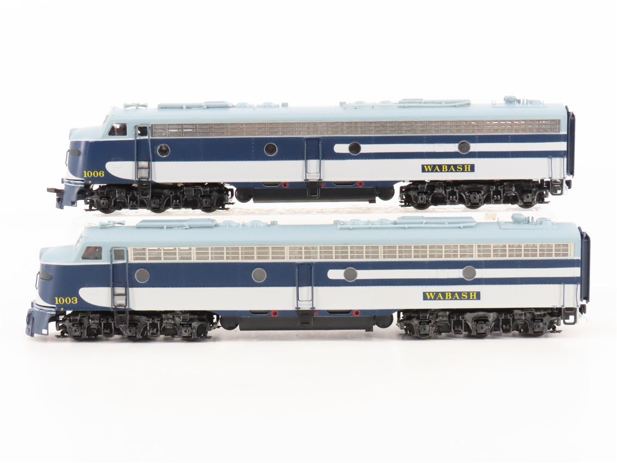 HO Scale Proto 2000 WAB Wabash EME E8/9 A/A Diesel Locomotive Set #1003/1006