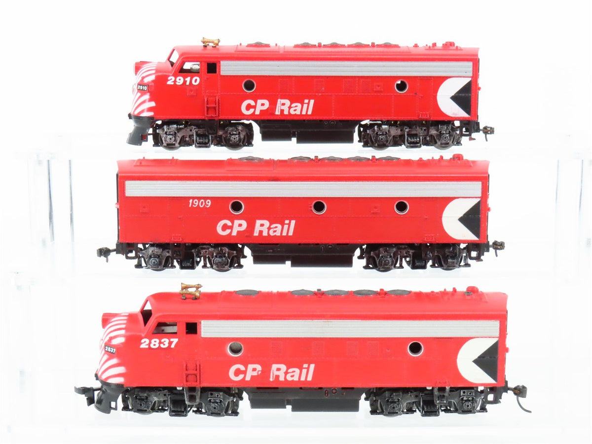 HO Scale Athearn CP Rail Canadian Pacific EMD F7A/B/A Diesel 3-Unit Set - Custom
