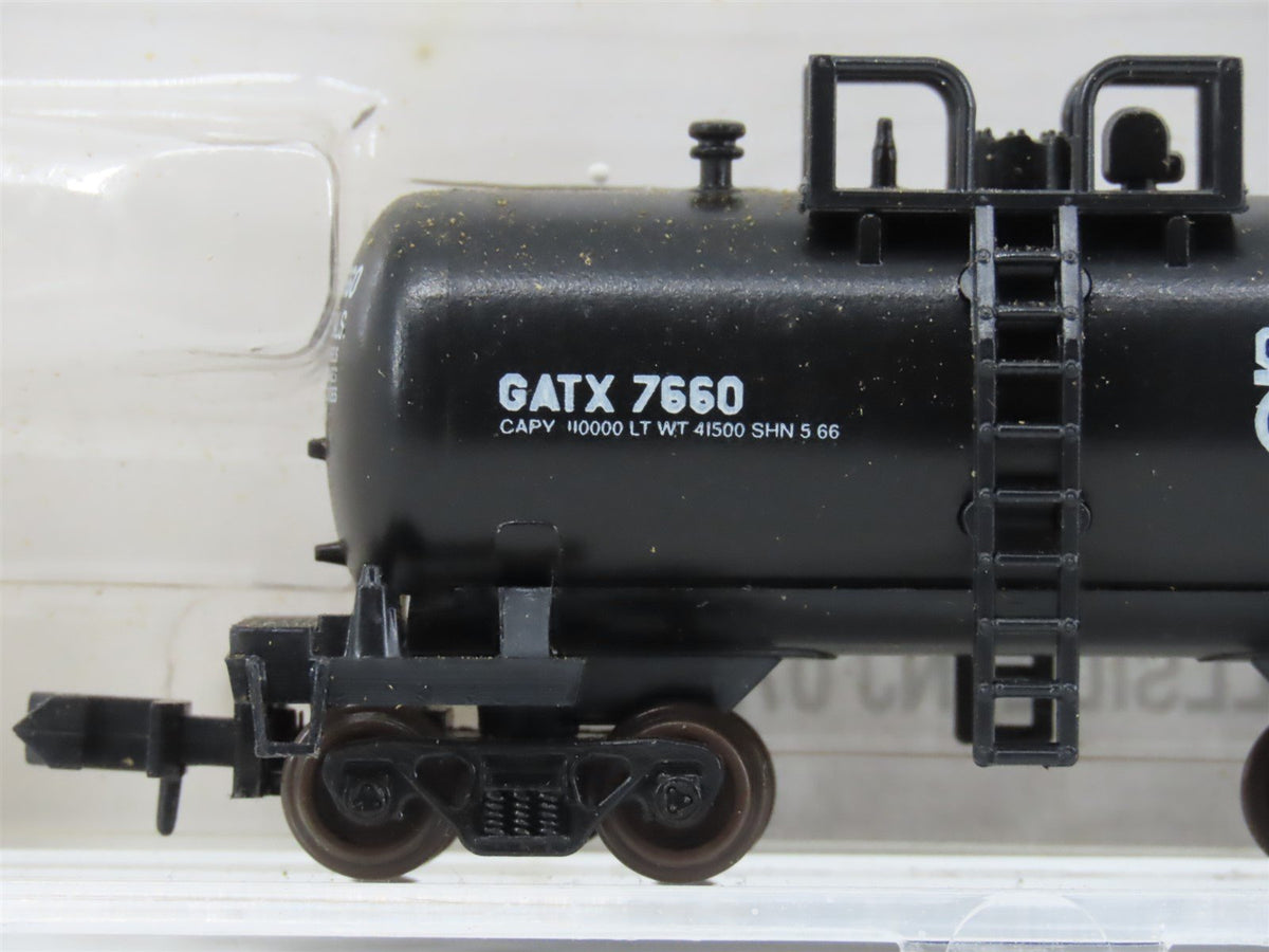 N Scale Atlas 3249 GATX Corporation &quot;Beer Can&quot; Shorty Tank Car #7660