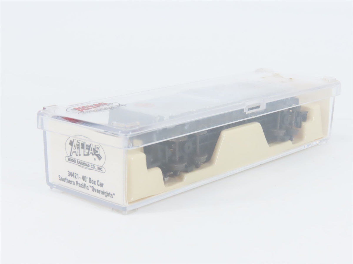 N Scale Atlas 34421 SP Southern Pacific &quot;Overnights&quot; 40&#39; Box Car #163824