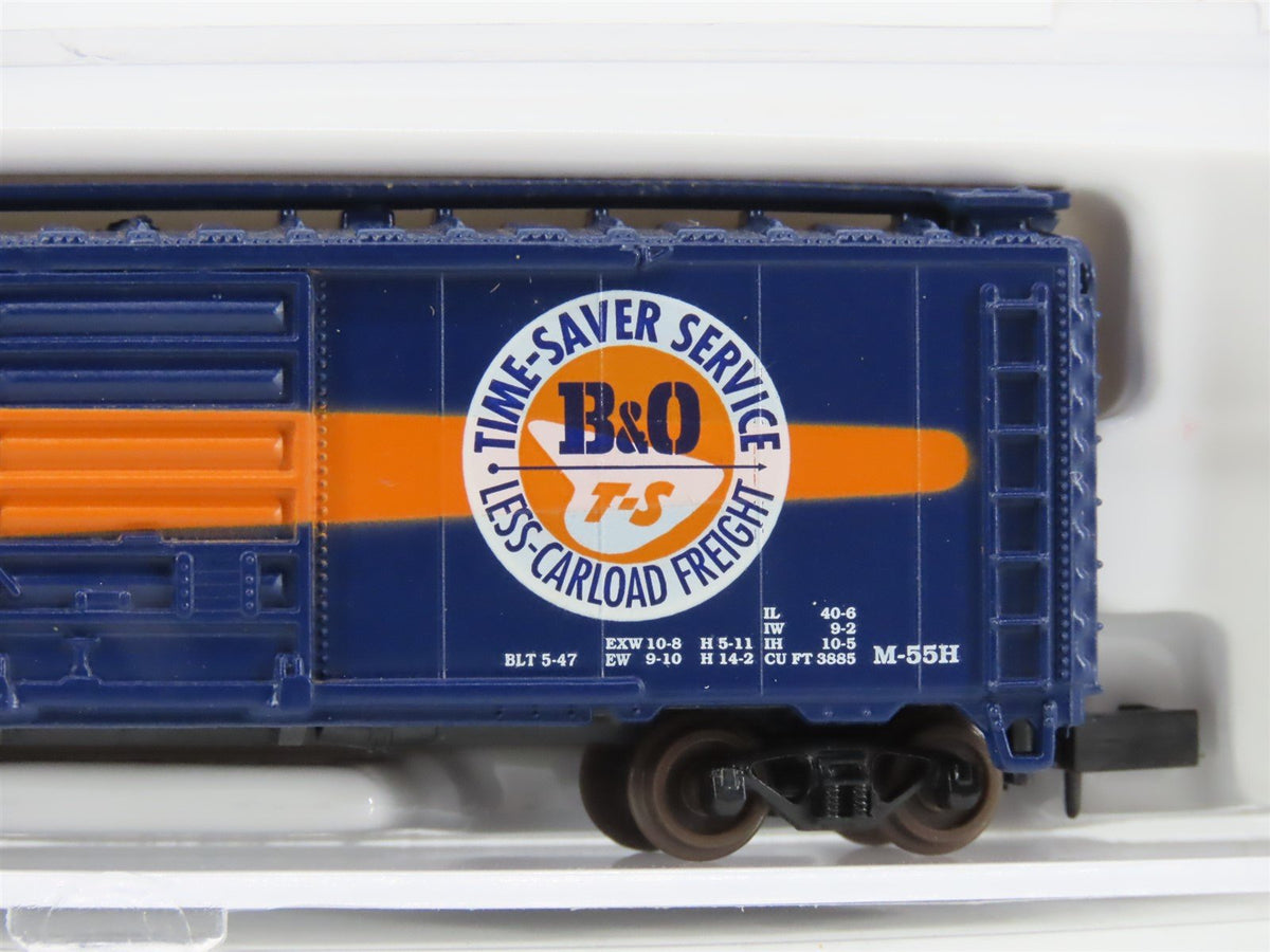 N Scale Atlas 34311 B&amp;O Baltimore &amp; Ohio &quot;Time Saver&quot; 40&#39; Box Car #468826