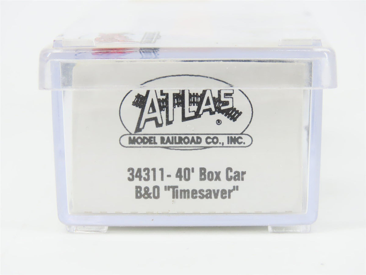 N Scale Atlas 34311 B&amp;O Baltimore &amp; Ohio &quot;Time Saver&quot; 40&#39; Box Car #468826