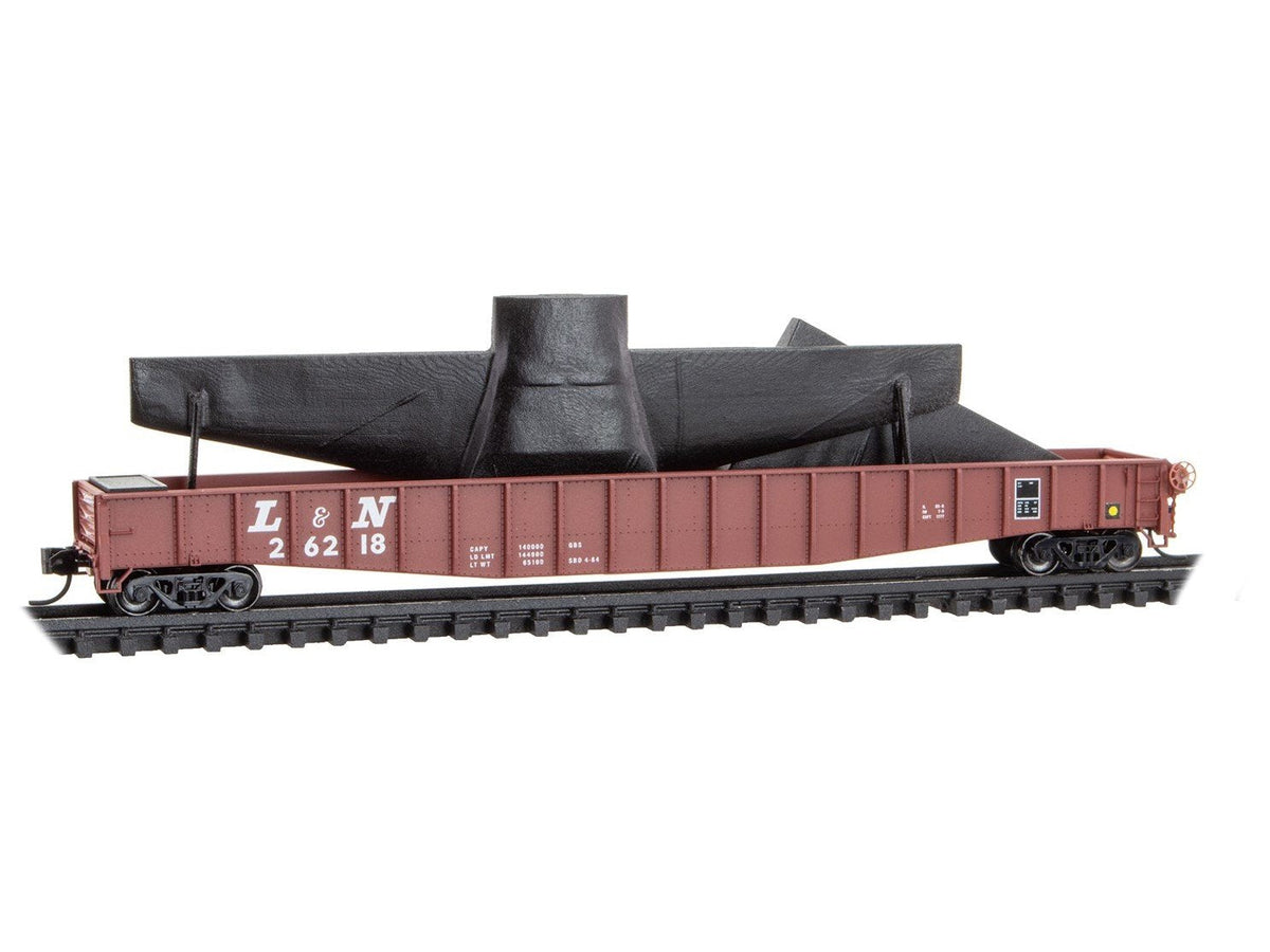 N Micro-Trains MTL 10700110 CSX/ex-L&amp;N 65&#39; 70-Ton Mill Gondola #26218 w/ Load