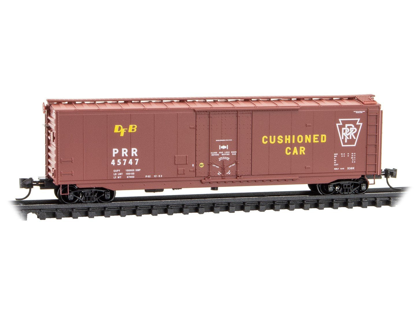 N Scale Micro-Trains MTL 03200611 PRR Pennsylvania 50' Plug Door Box Car #45747