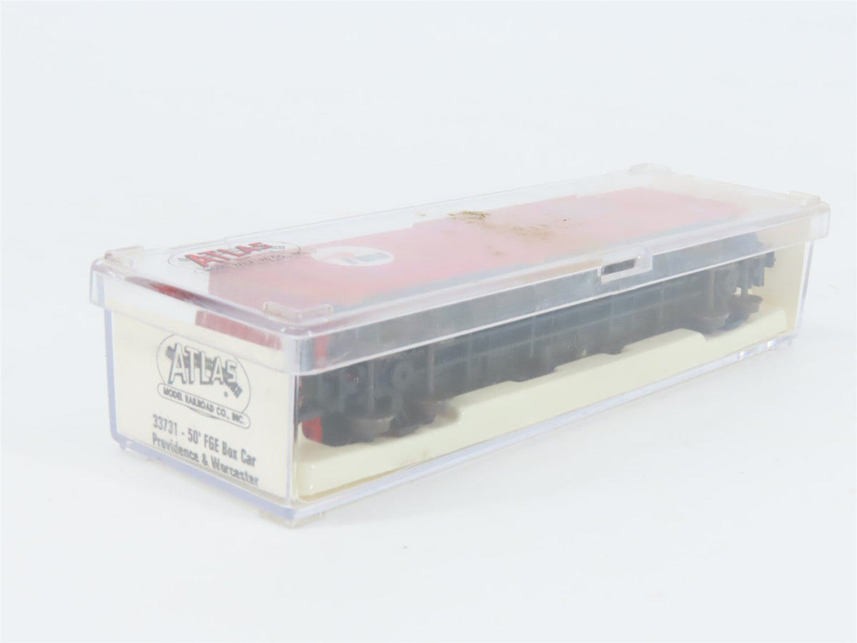 N Scale Atlas 33731 PW Providence &amp; Worcester 50&#39; FGE Box Car #1418