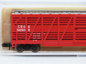 N Scale Atlas 35411 CB&Q Burlington Route 50' Stock Car #50509