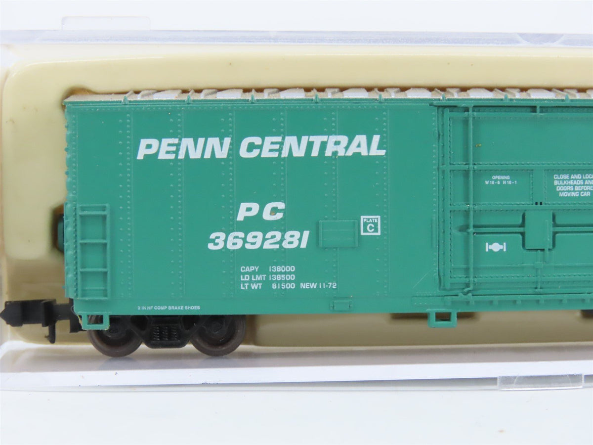 N Scale Atlas 33721 PC Penn Central 50&#39; FGE Plug Door Box Car #369281