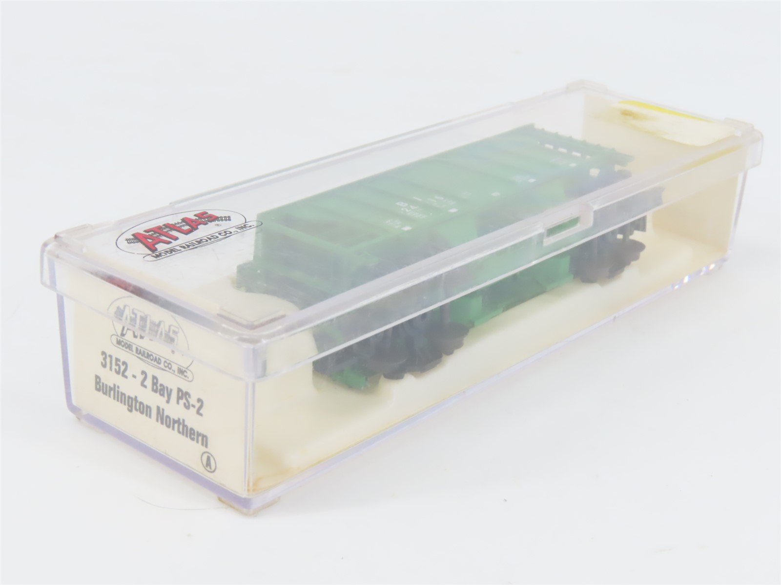 N Scale Atlas 3152 BN Burlington Northern 2-Bay Covered Hopper #424615
