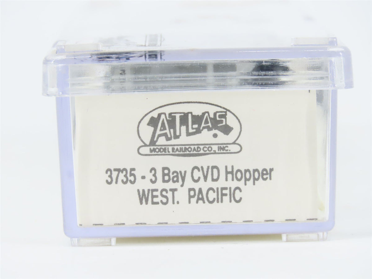 N Scale Atlas 3735 WP Western Pacific 3- Bay Covered Hopper #11504