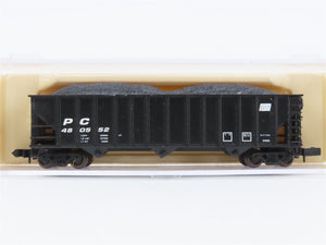 N Scale Atlas 32921 PC Penn Central 3- Bay Hopper #480552 w/ Coal Load