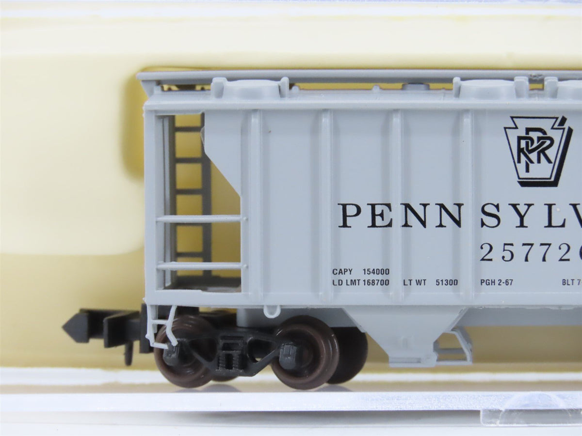 N Scale Atlas 31561 PRR Pennsylvania 2-Bay Covered Hopper #257726