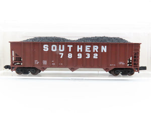 N Scale Atlas 3272 SOU Southern Railway 3-Bay Hopper #78932 w/ Coal Load