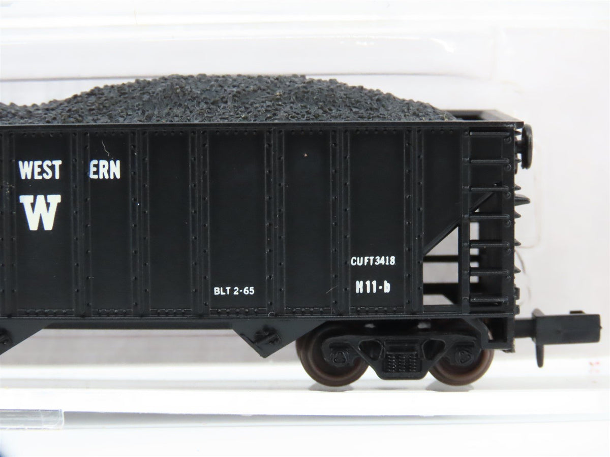 N Scale Atlas 3264 N&amp;W Norfolk &amp; Western 3-Bay Hopper #12987 w/ Coal Load