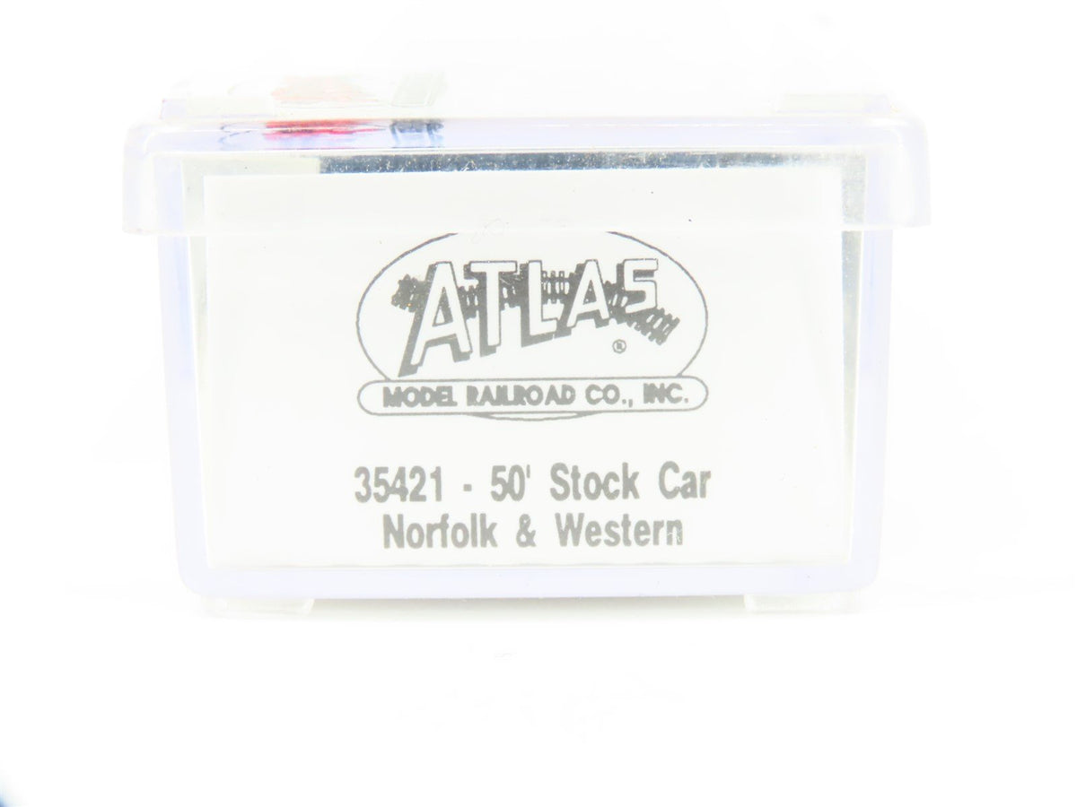 N Scale Atlas 35421 N&amp;W Norfolk &amp; Western 50&#39; Stock Car #316612
