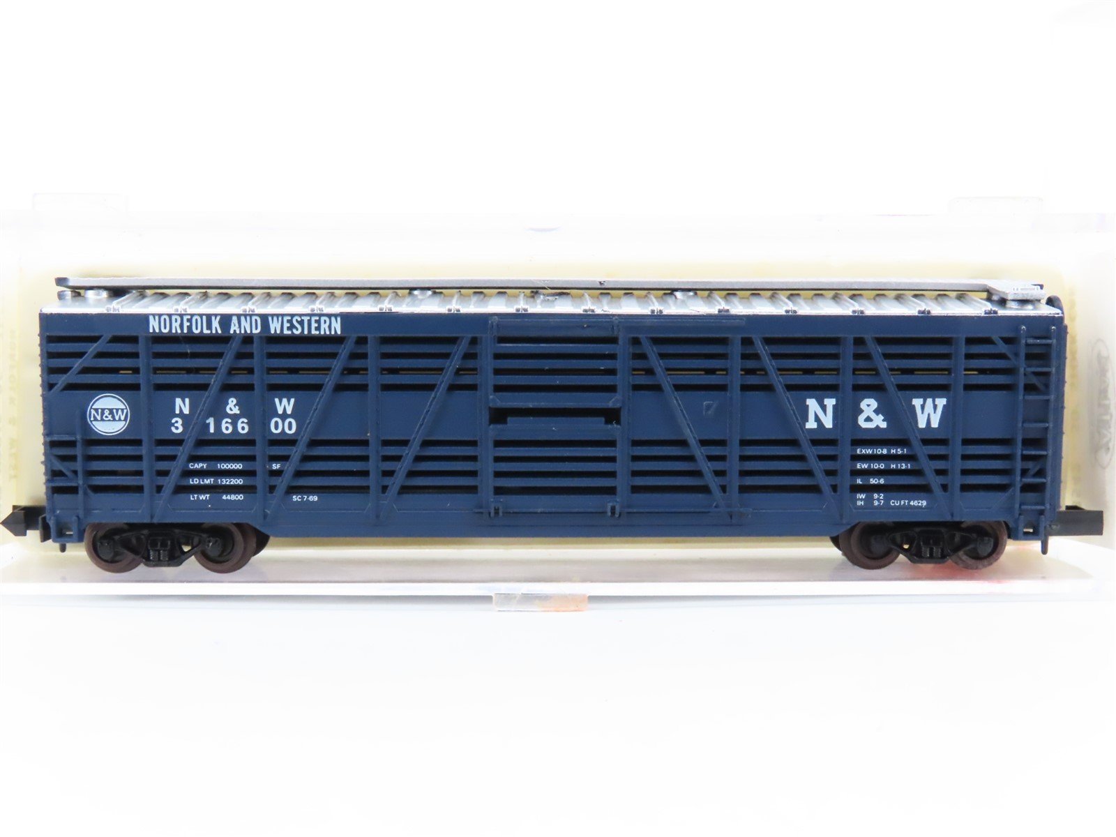 N Scale Atlas 3542 N&W Norfolk & Western 50' Stock Car #316600