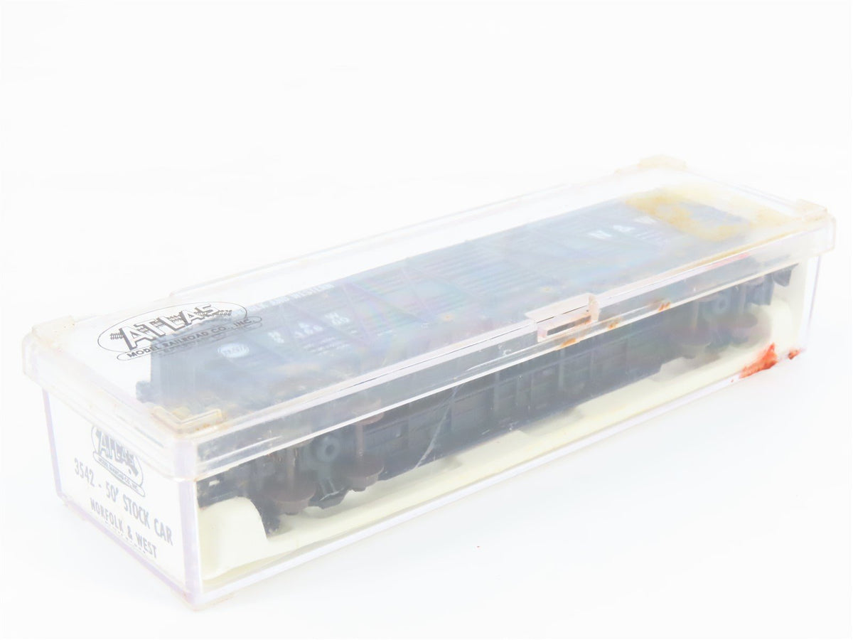 N Scale Atlas 3542 N&amp;W Norfolk &amp; Western 50&#39; Stock Car #316600