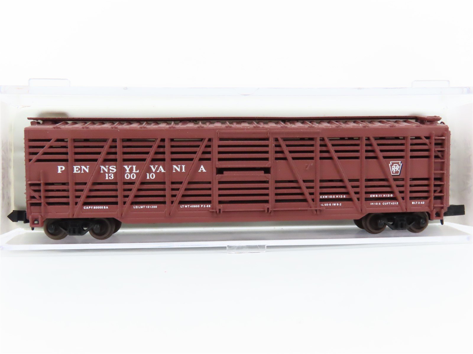N Scale Atlas 35491 PRR Pennsylvania 50' Stock Car #130010