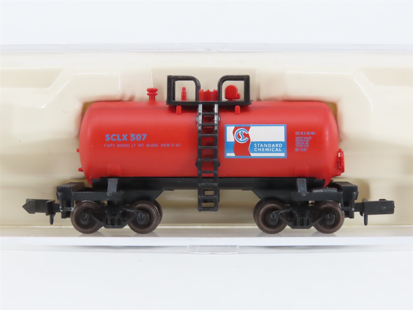 N Scale Atlas 32441 SCLX Standard Chemical "Beer Can" Shorty Tank Car #507