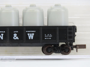 N Scale Atlas 3506 N&W Norfolk & Western 42' Gondola #248135 w/ Cannister Load