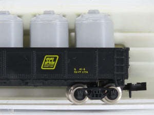 N Scale Atlas 3503 SCL Seaboard Coast Line 42' Gondola #746552 w/ Cannister Load