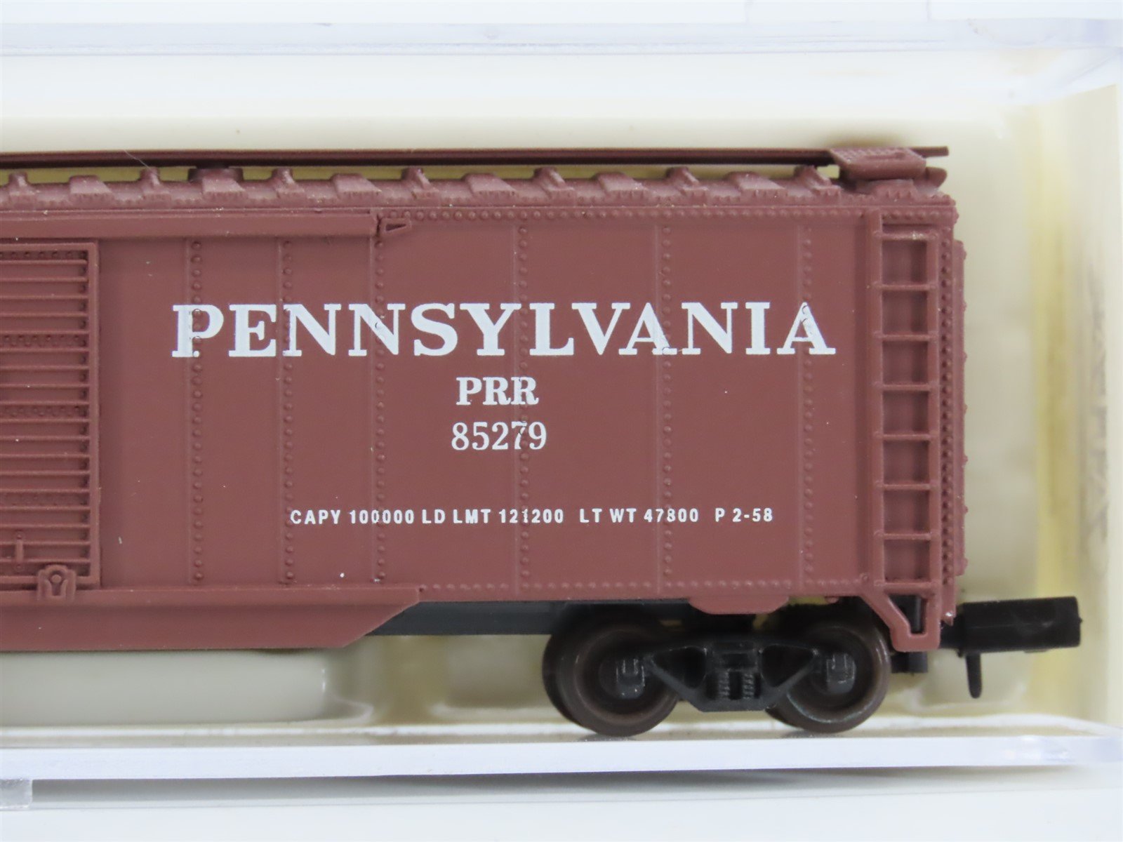 N Scale Atlas 36051 PRR Pennsylvania 50' Double Door Box Car #85279