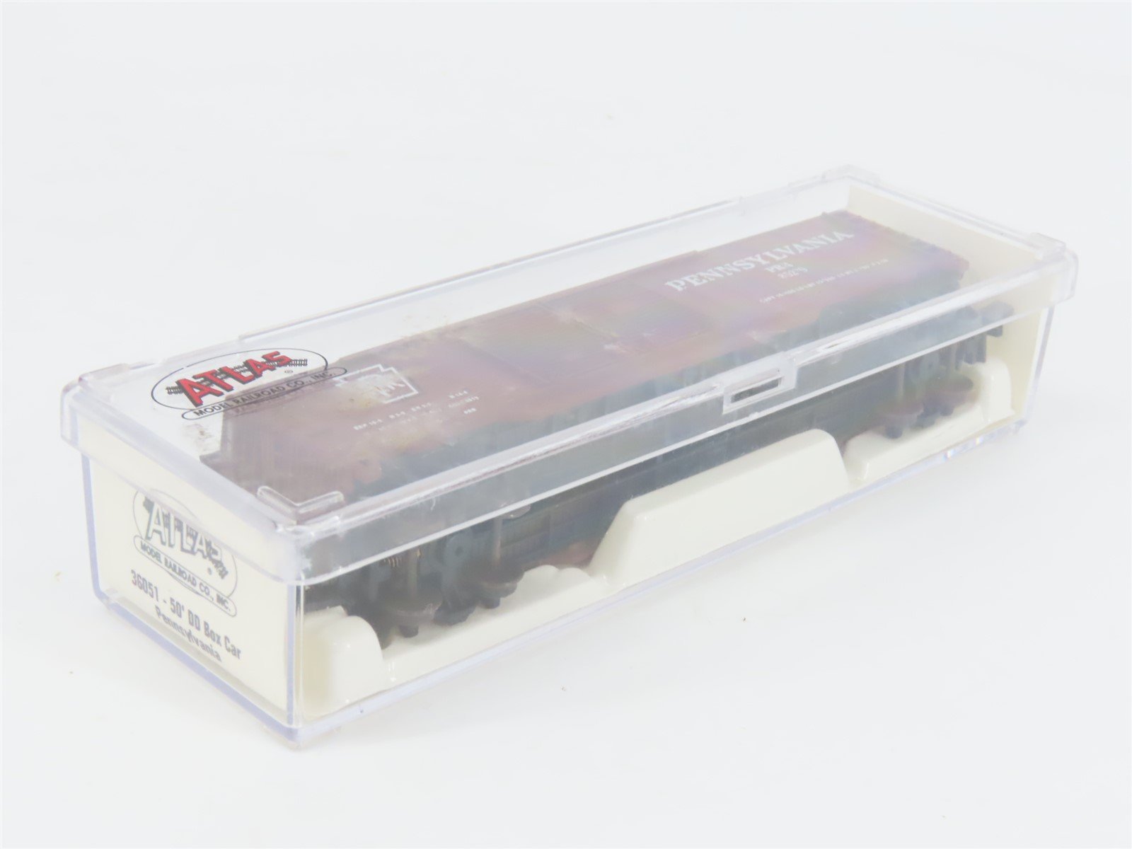 N Scale Atlas 36051 PRR Pennsylvania 50' Double Door Box Car #85279