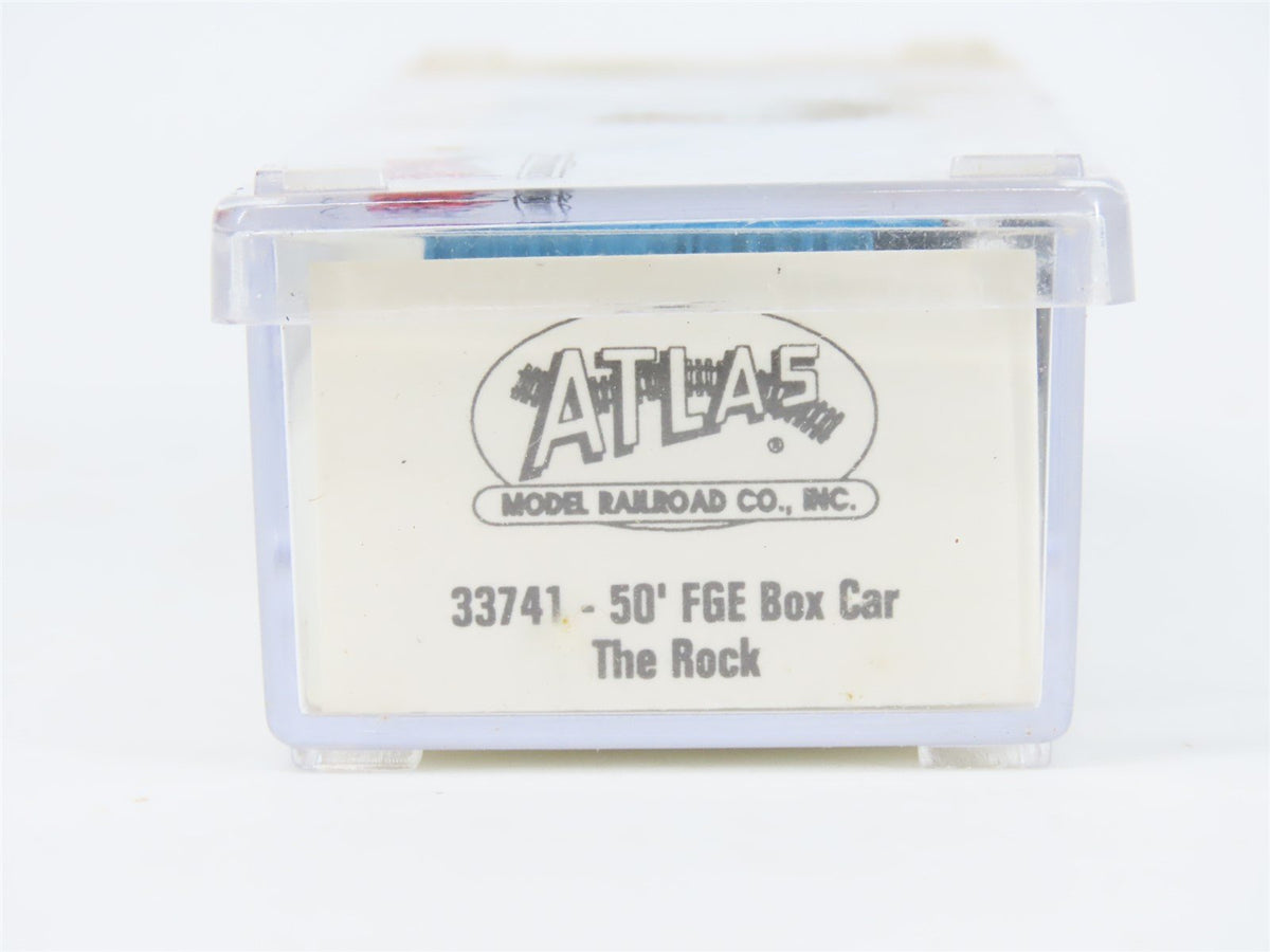 N Scale Atlas 33741 RI ROCK &quot;The Rock&quot; 50&#39; FGE Plug Door Box Car #516668