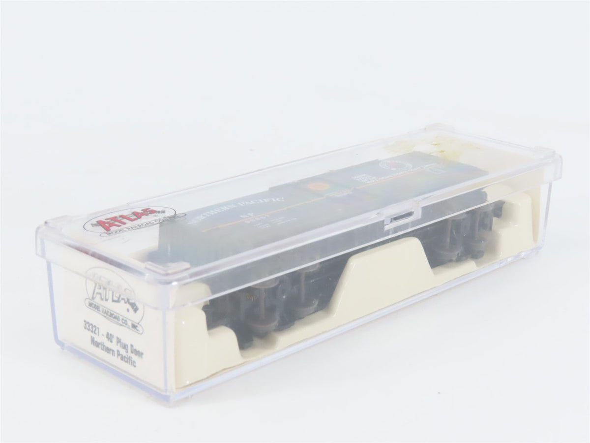 N Scale Atlas 33321 NP Northern Pacific 40&#39; Plug Door Box Car #98667