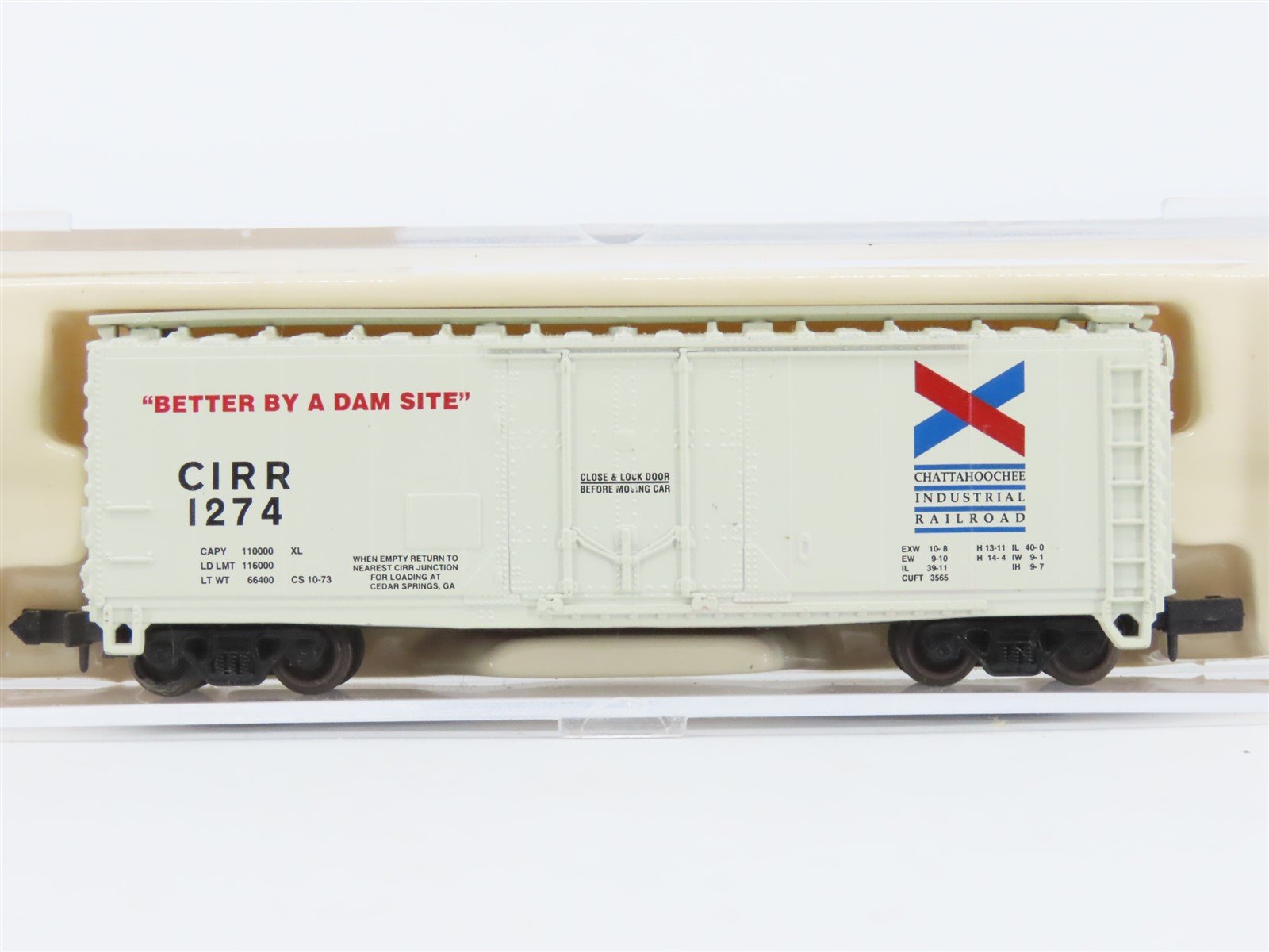 N Scale Atlas 33121 CIRR Chattahoochee Industrial Railroad 40' Box Car #1274