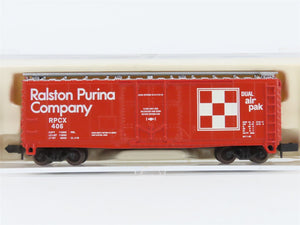 N Scale Atlas 33171 RPCX Ralston Purina Company 40' Plug Door Box Car #406