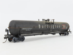LOT of 2 HO Scale CB&Q Burlington Route 62' Tank Cars #130047