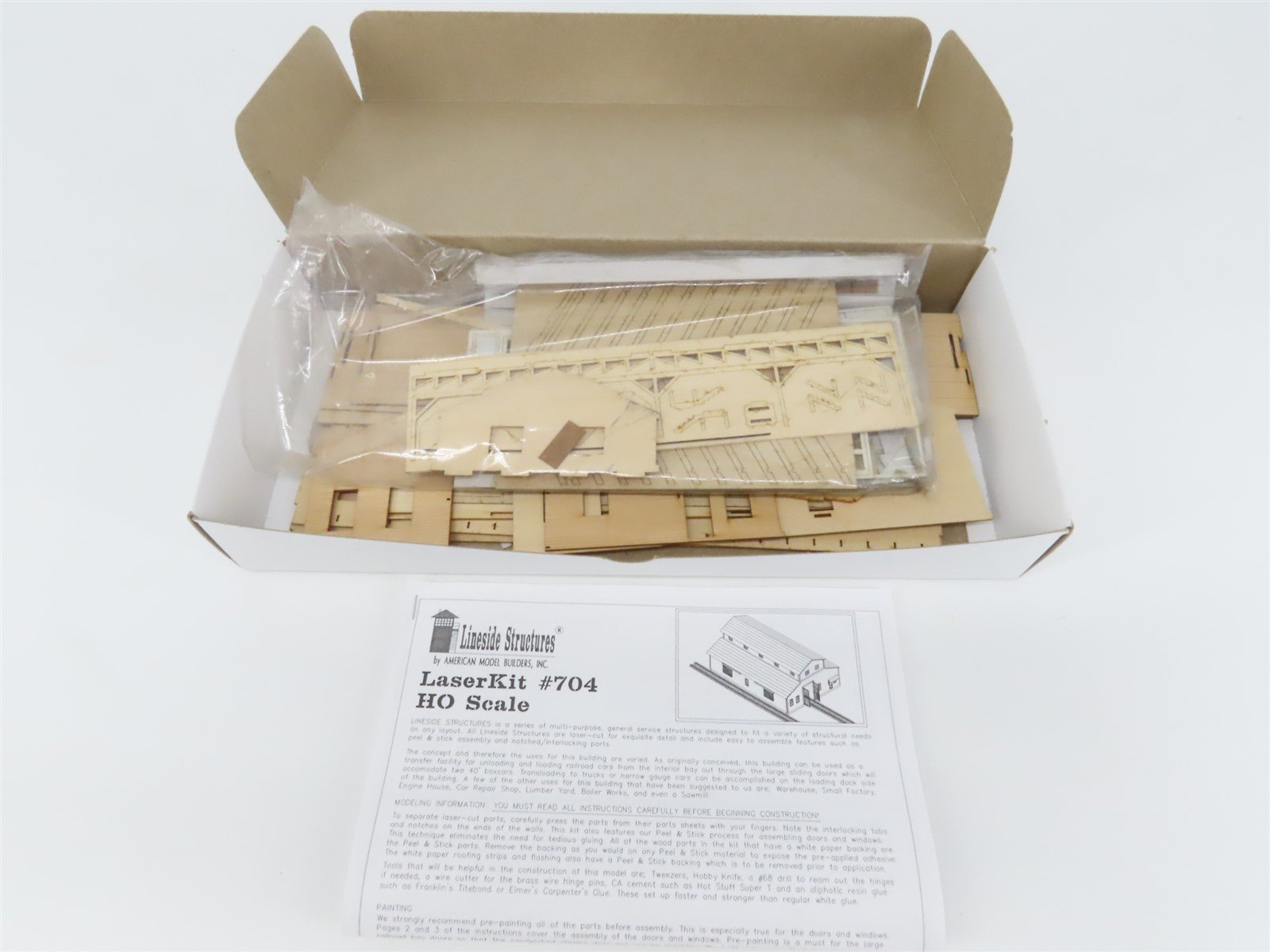 HO 1/87 Scale American Model Builders AMB LaserKit #704 Transfer Building