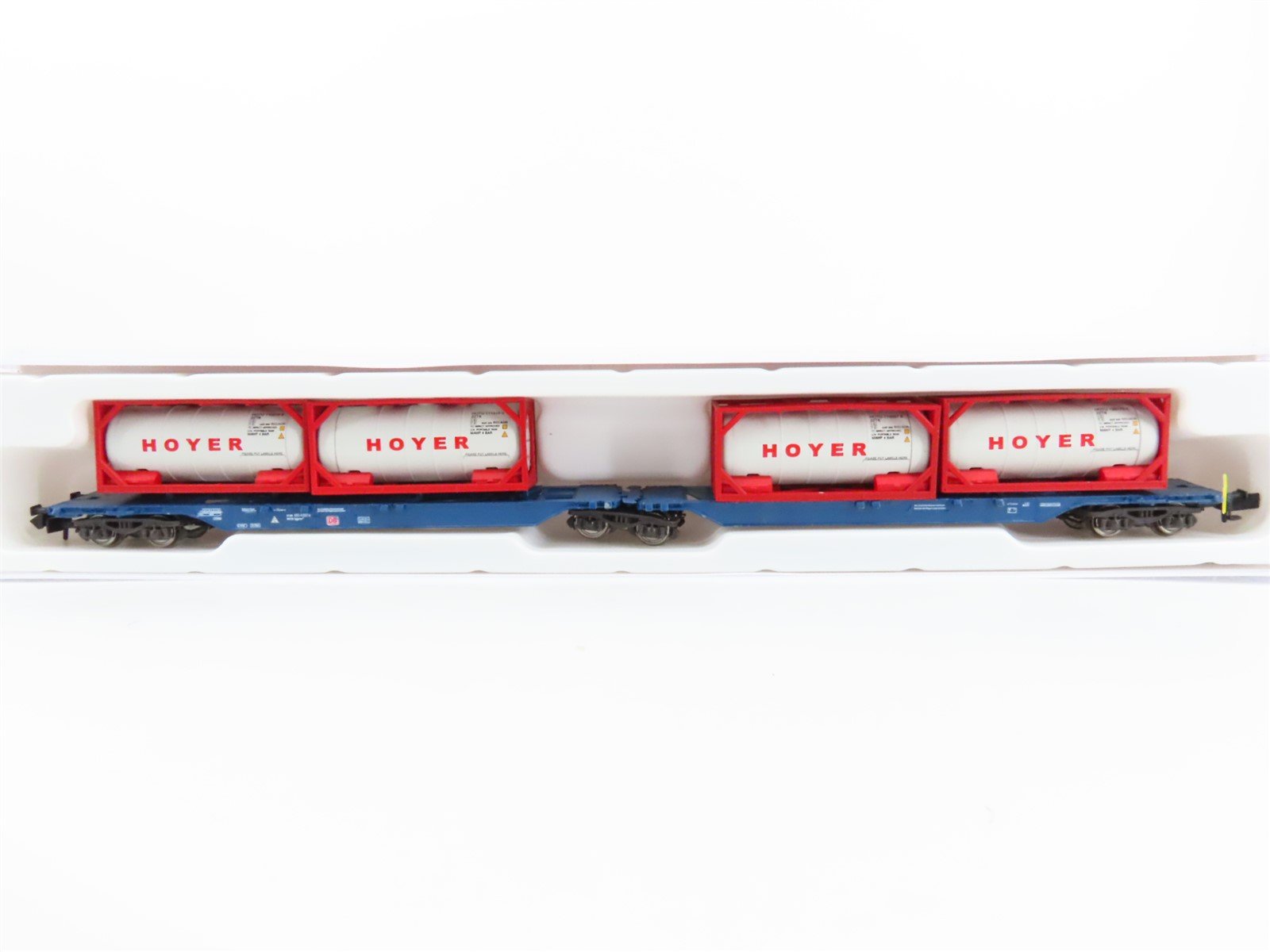N Scale Hobbytrain H23711 DB Deutsche Bahn Hoyer Articulated Container Wagon