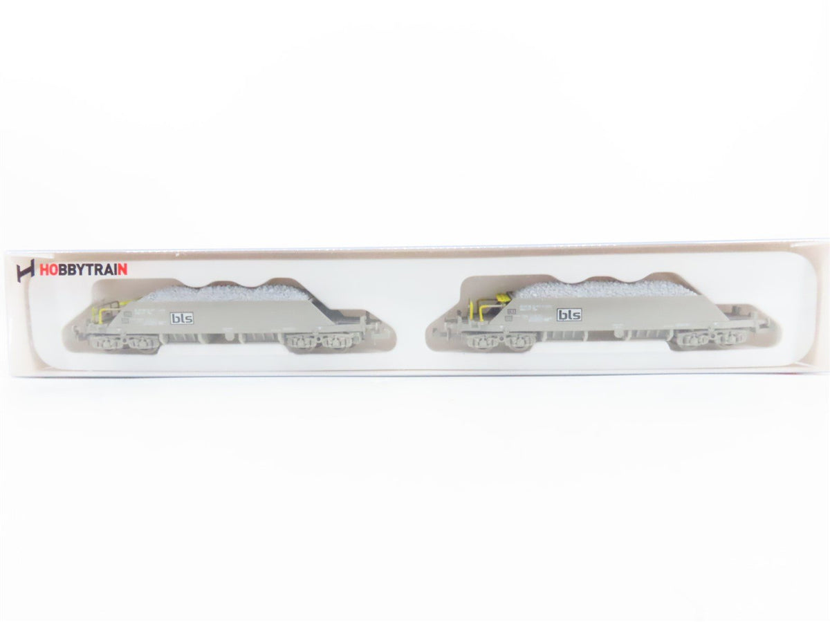 N Scale Hobbytrain H23053 BLS Railway Ballast Wagon 2-Pack