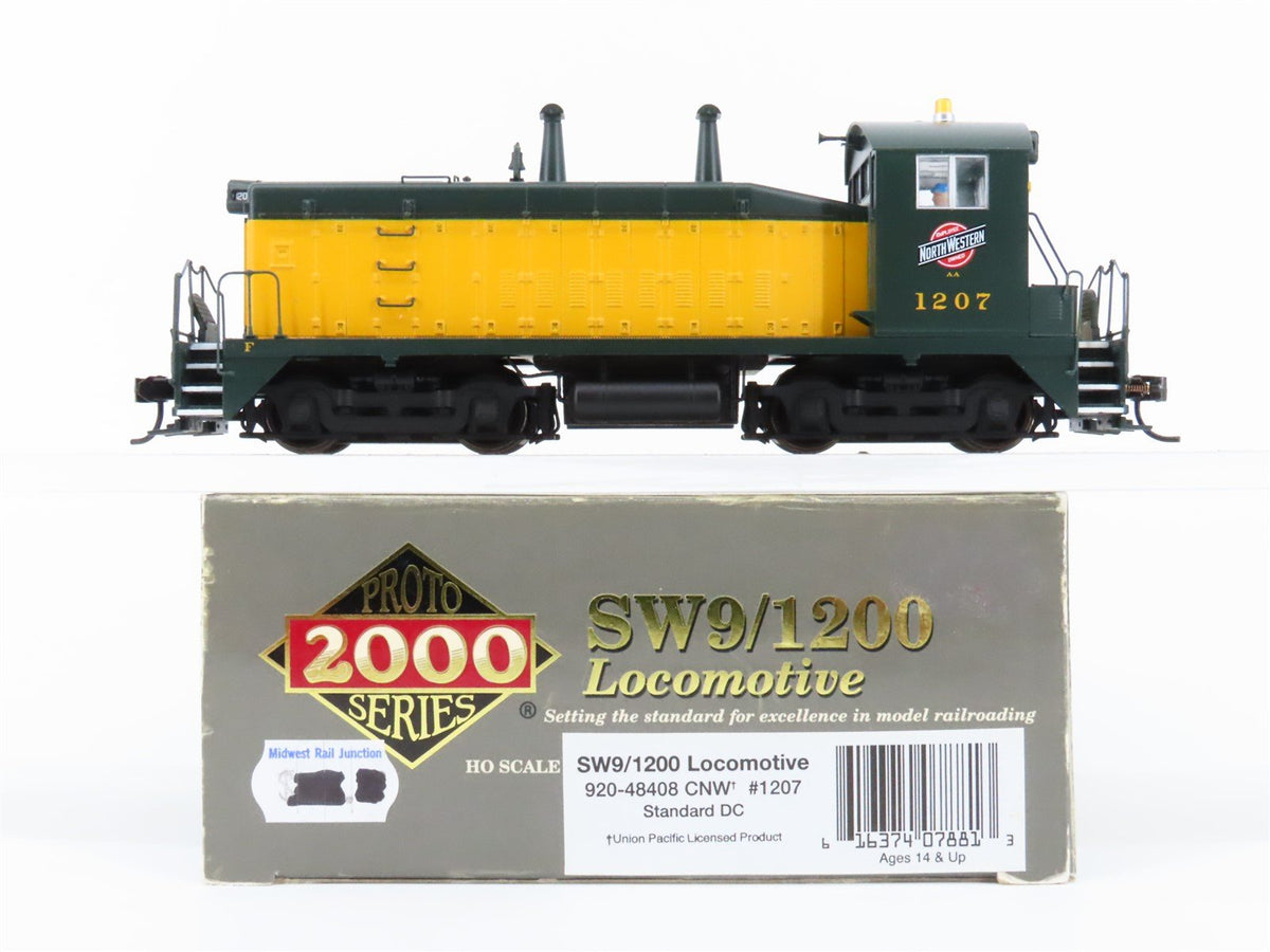 HO Scale Proto 2000 920-48408 CNW Railway SW9/1200 Diesel Locomotive #1207