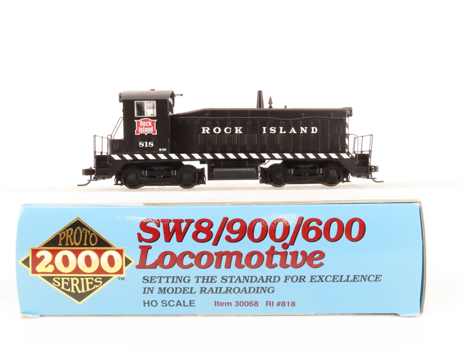 HO Scale Proto 2000 30068 RI Rock Island SW8/9/600 Diesel Locomotive #818