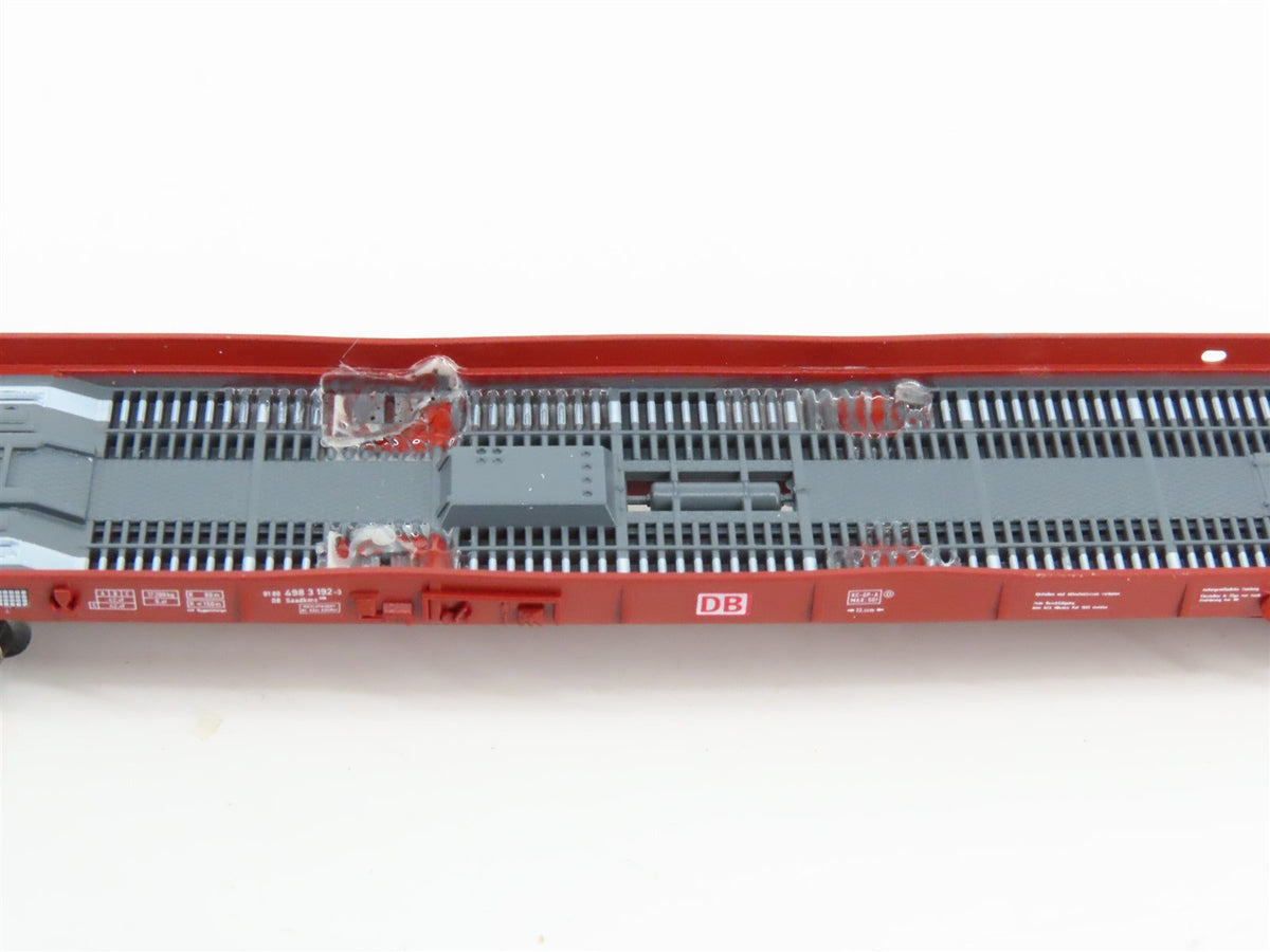 N Fleischmann 8273 DB Deutsche Bahn Low-floor Rolling Road Wagon w/ Schwan Truck