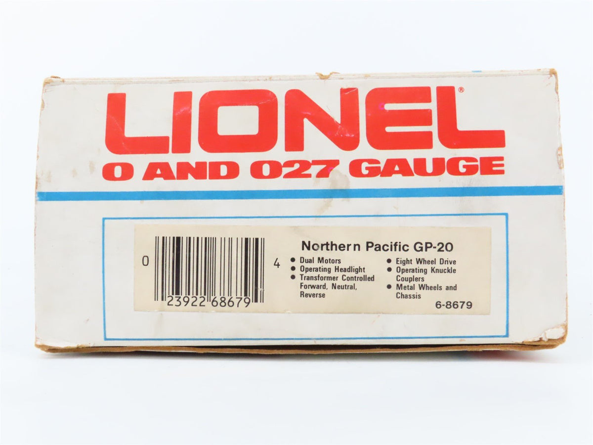 O Gauge 3-Rail Lionel 6-8679 NP Northern Pacific GP20 Diesel Locomotive #8679