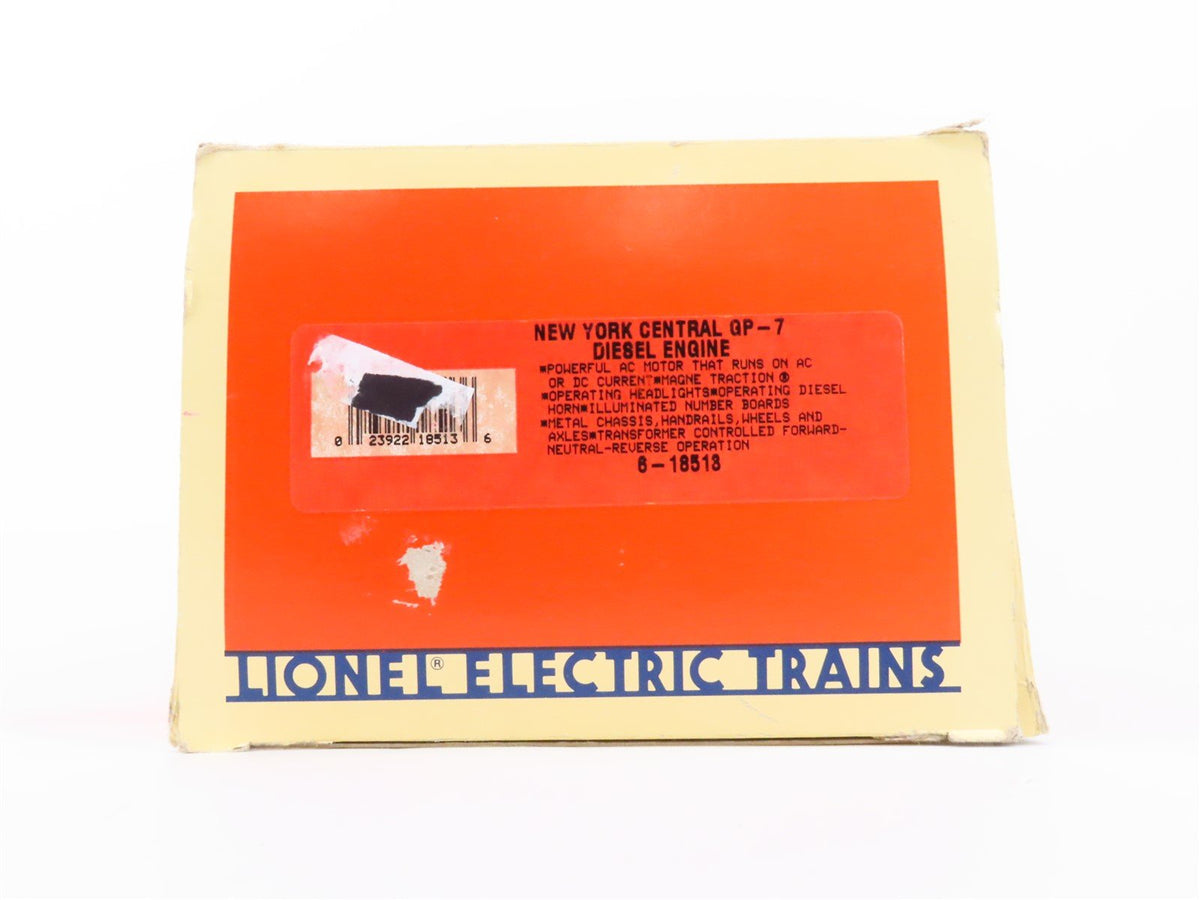 O Gauge 3-Rail Lionel 6-18513 NYC New York Central EMD GP7 Diesel #7420