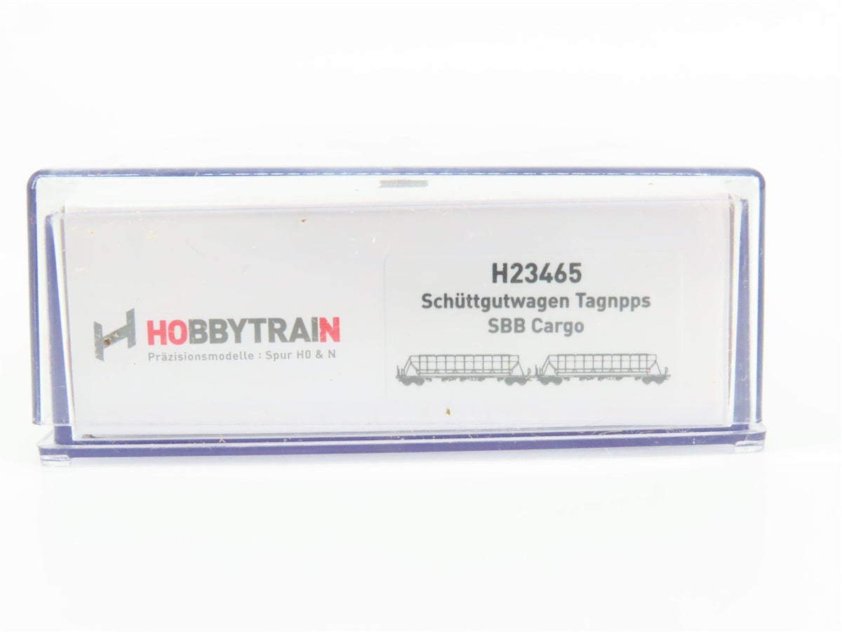 N Scale Hobbytrain H23465 SBB Cargo Swing Roof Wagon 2-Pack