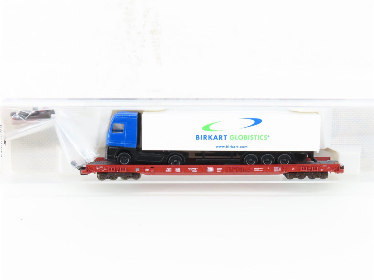 N Scale Fleischmann 8275 DB Railway 8-Axle Flatcar #064-3 w/Birkart Truck