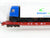 N Scale Fleischmann 8275 DB Railway 8-Axle Flatcar #064-3 w/Birkart Truck