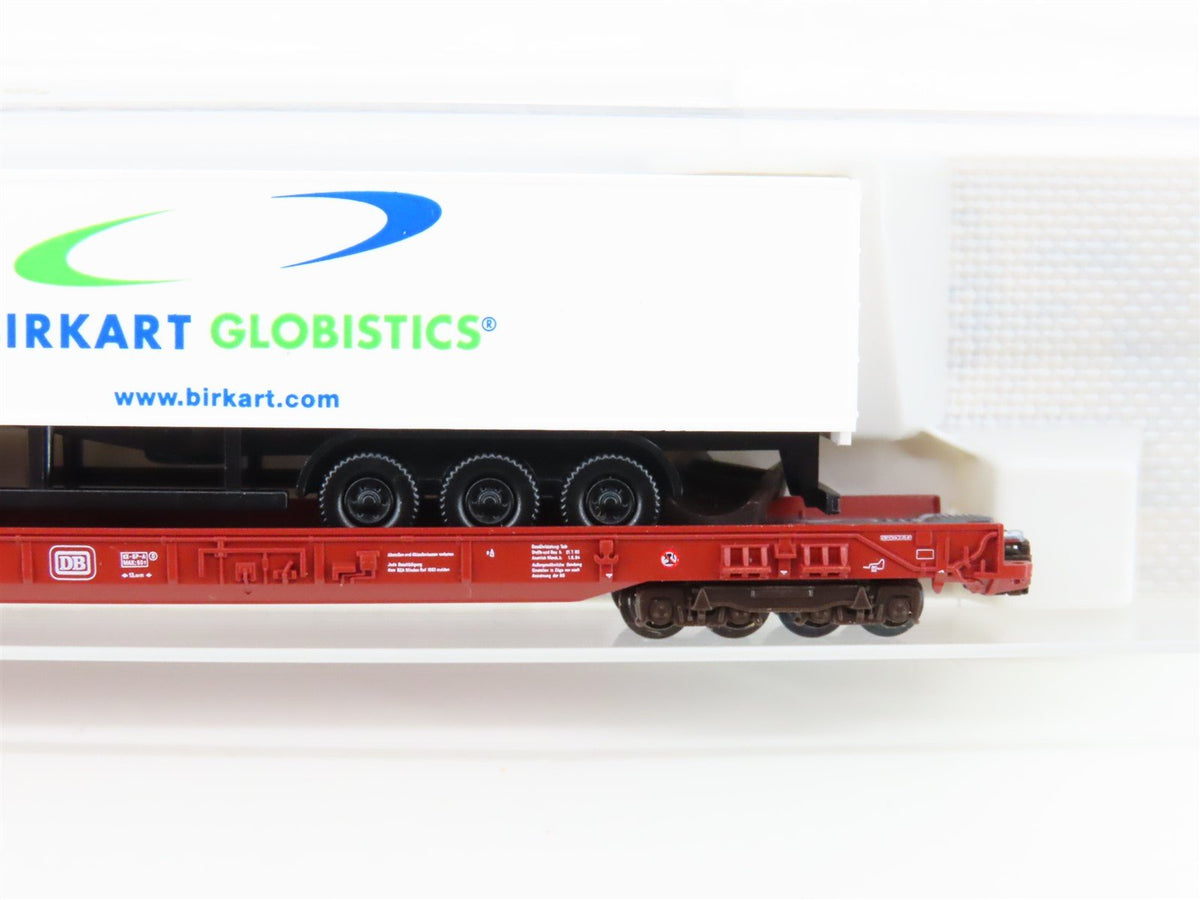 N Scale Fleischmann 8275 DB Railway 8-Axle Flatcar #064-3 w/Birkart Truck