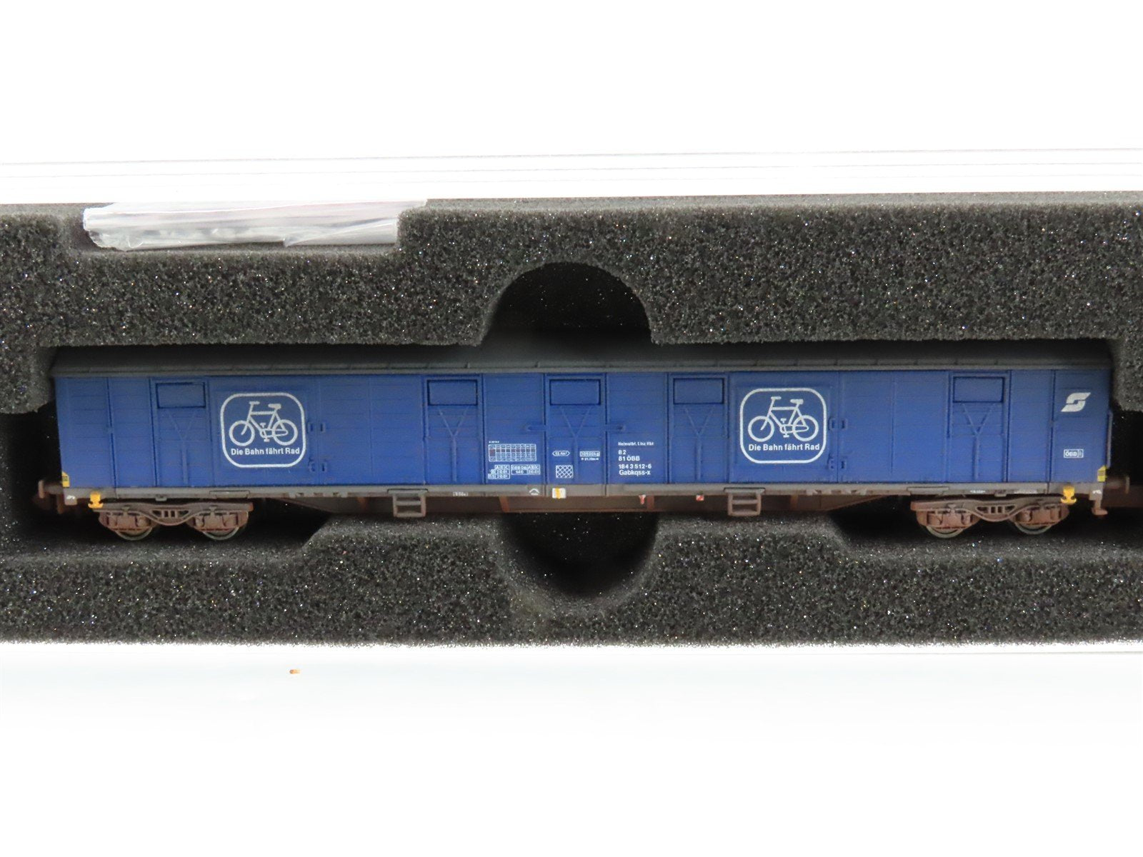 N Scale Modellbahn Union MTR Mende MU37007-BW OBB Bicycle Box Car