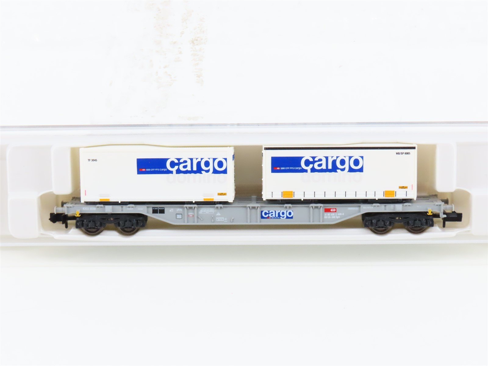 N Scale Fleischmann 8252K SBB Swiss Federal Flatcar #028-6 w/SBB Cargo Container