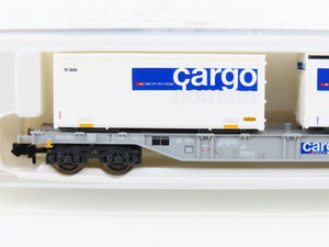 N Scale Fleischmann 8252K SBB Swiss Federal Flatcar #028-6 w/SBB Cargo Container