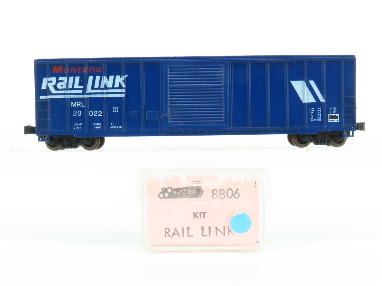 N Scale Roundhouse 8806 MRL Montana Rail Link Single Door Box Car #20022