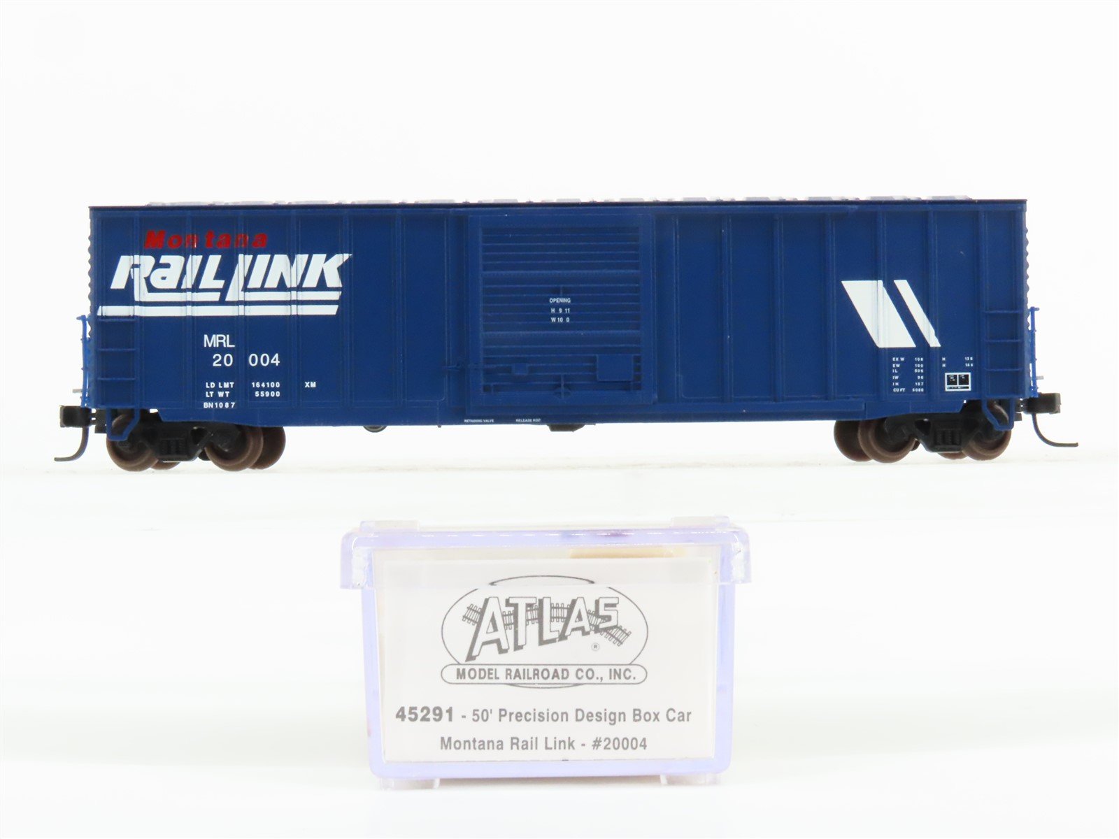 N Scale Atlas 45291 MRL Montana Rail Link Single Door Box Car #20004